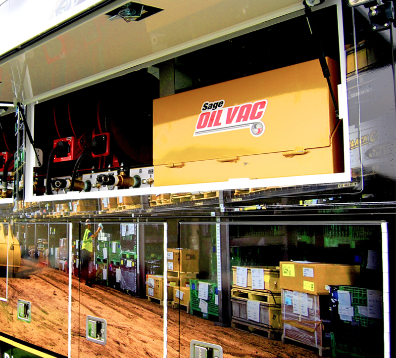Sage Oil Vac LubeBuilder custom system