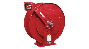 Oil hose reel, single/dual product, 1 in x 50 ft