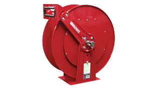 Oil hose reel, single/dual product, 1 in x 50 ft