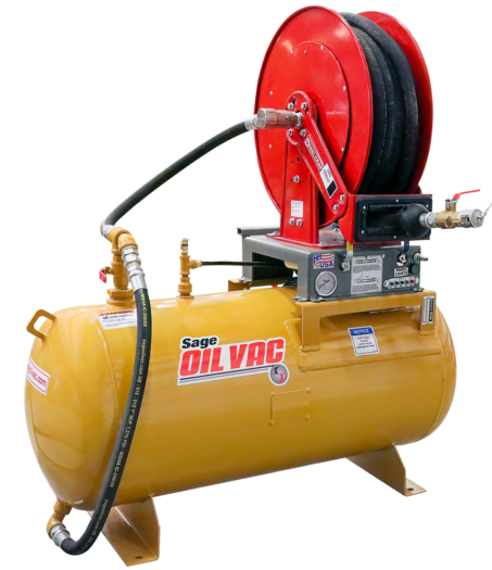 Oil hose reel, single/dual product, 1 in x 50 ft